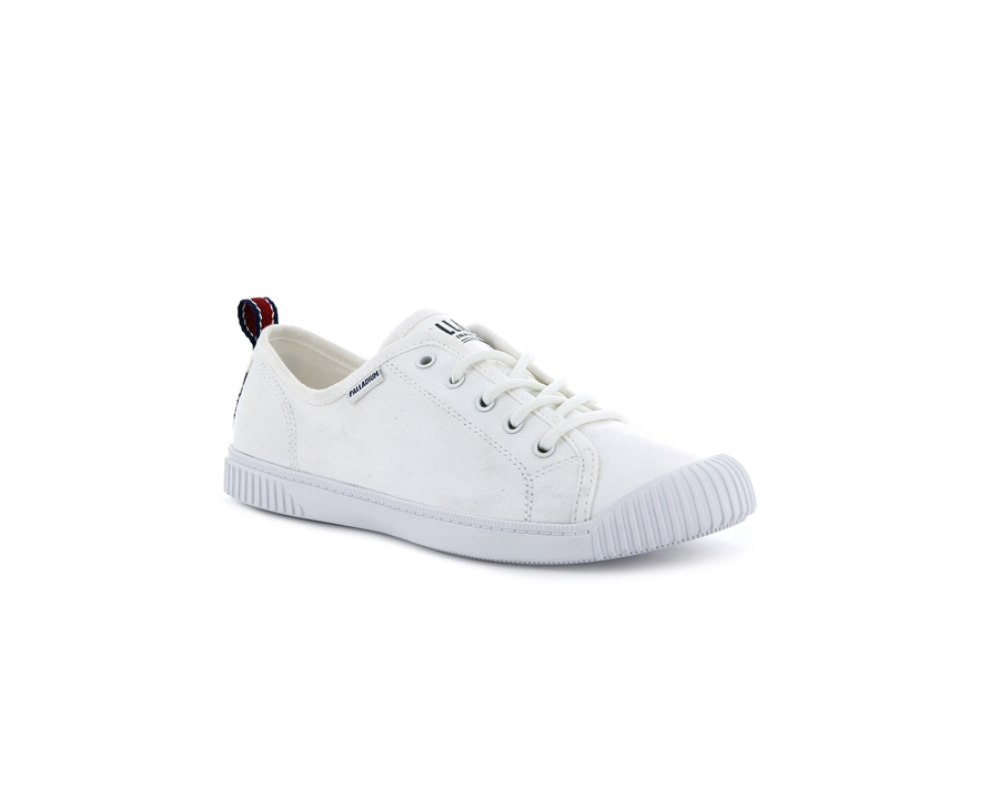 Palladium Easy Lace Canvas Hvide | BYP7252AF