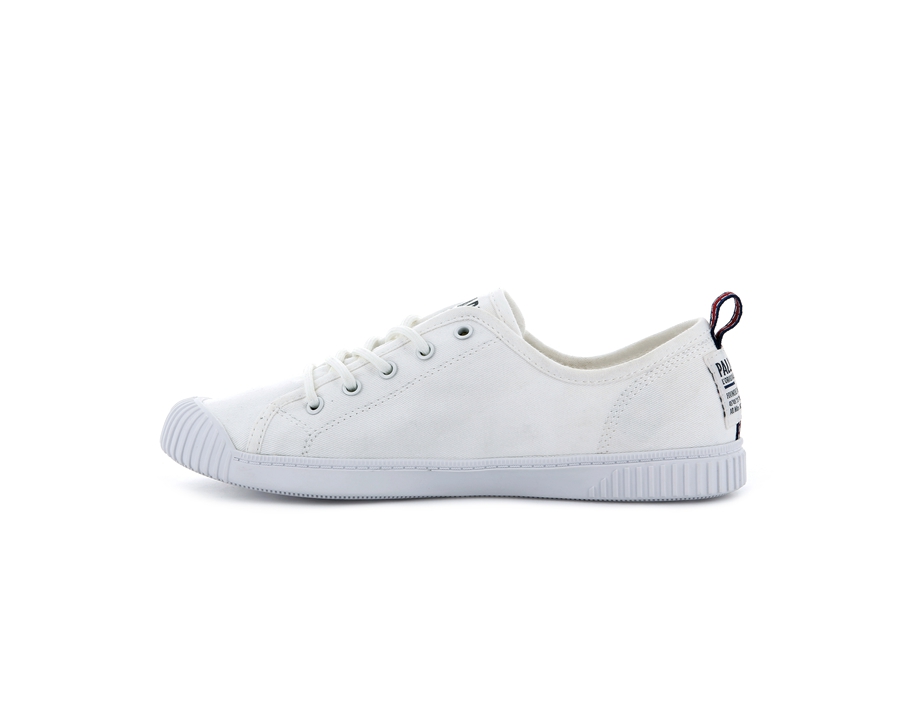 Palladium Easy Lace Canvas Hvide | BYP7252AF