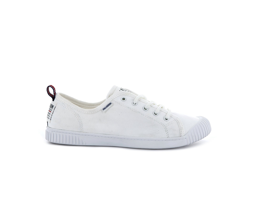 Palladium Easy Lace Canvas Hvide | BYP7252AF