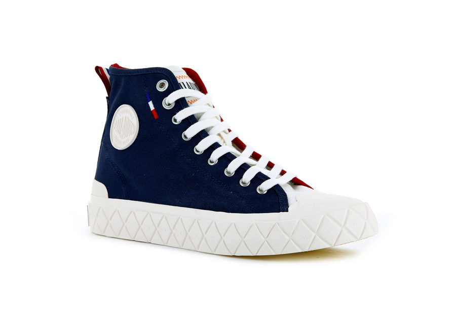 Palladium Palla Ace Canvas Mid Indigo Rød | VBG9081XG