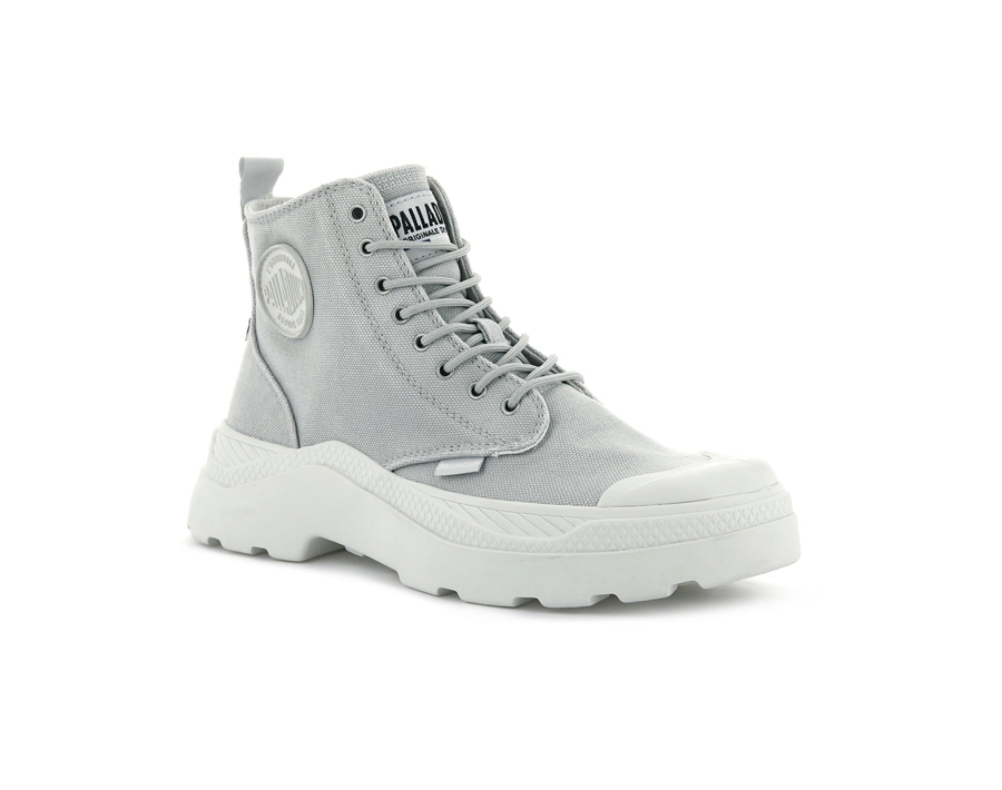 Palladium Pallakix Hi Canvas Grå | PRY7390NX