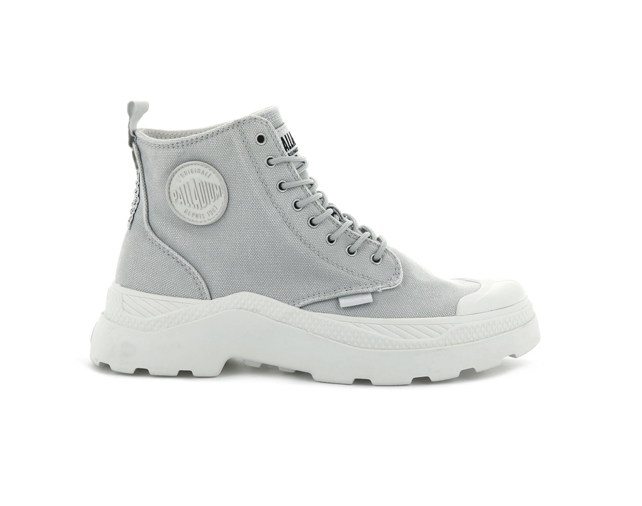 Palladium Pallakix Hi Canvas Grå | PRY7390NX