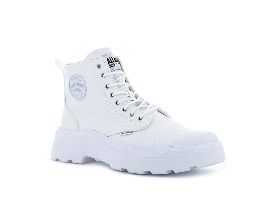 Palladium Pallakix Hi Canvas Hvide | HKE2818DR