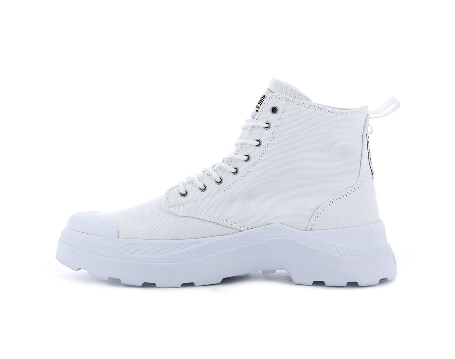 Palladium Pallakix Hi Canvas Hvide | HKE2818DR