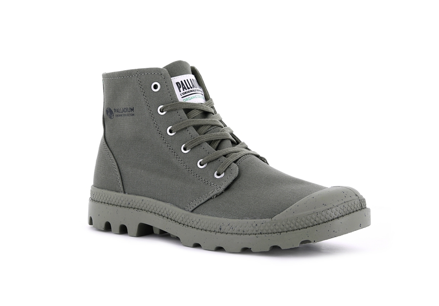 Palladium Pampa Hi Organic Ii Grøn | NZU8057DX