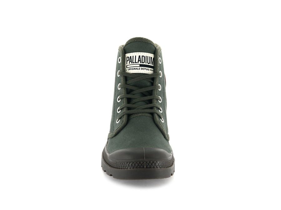 Palladium Pampa Hi Originale Olivengrøn Sort | ZTC7344JS