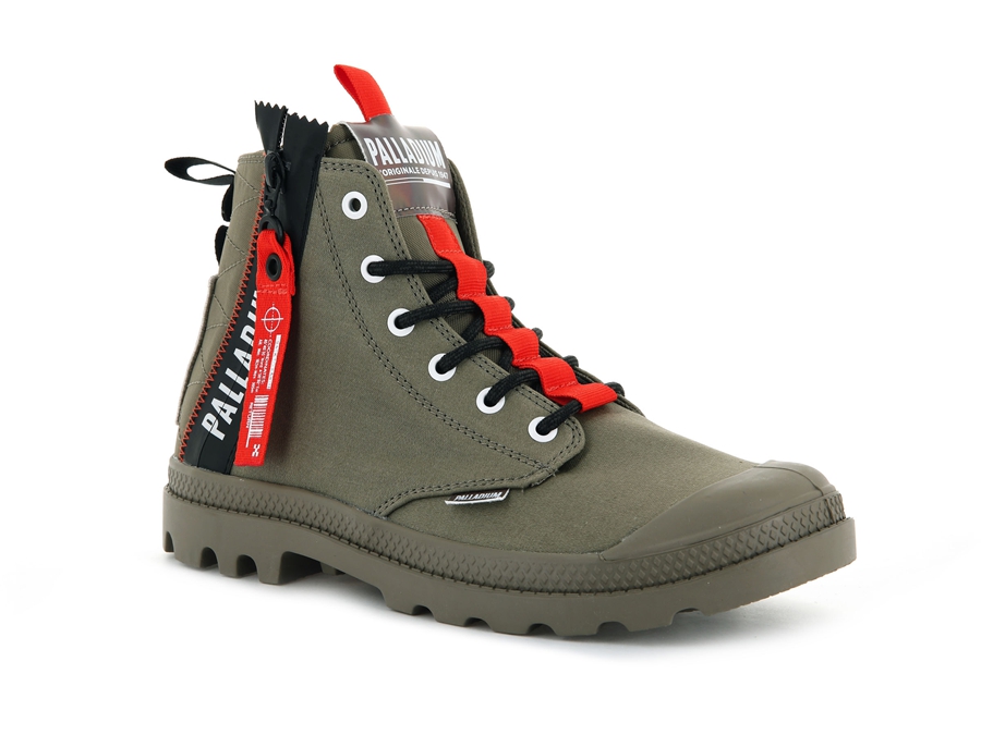 Palladium Pampa Hi Ticket To Earth Grøn | MUV9519MT