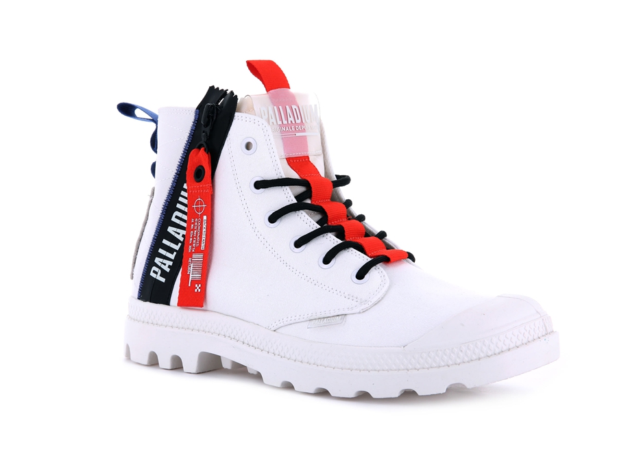 Palladium Pampa Hi Ticket To Earth Hvide | DHB8558HJ