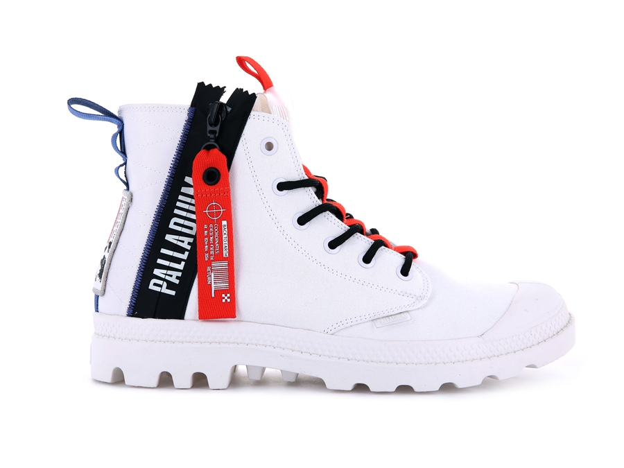 Palladium Pampa Hi Ticket To Earth Hvide | DHB8558HJ