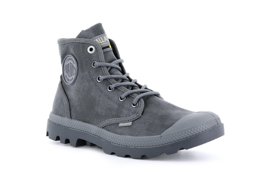 Palladium Pampa Hi Wax Grå | TTS8662HC