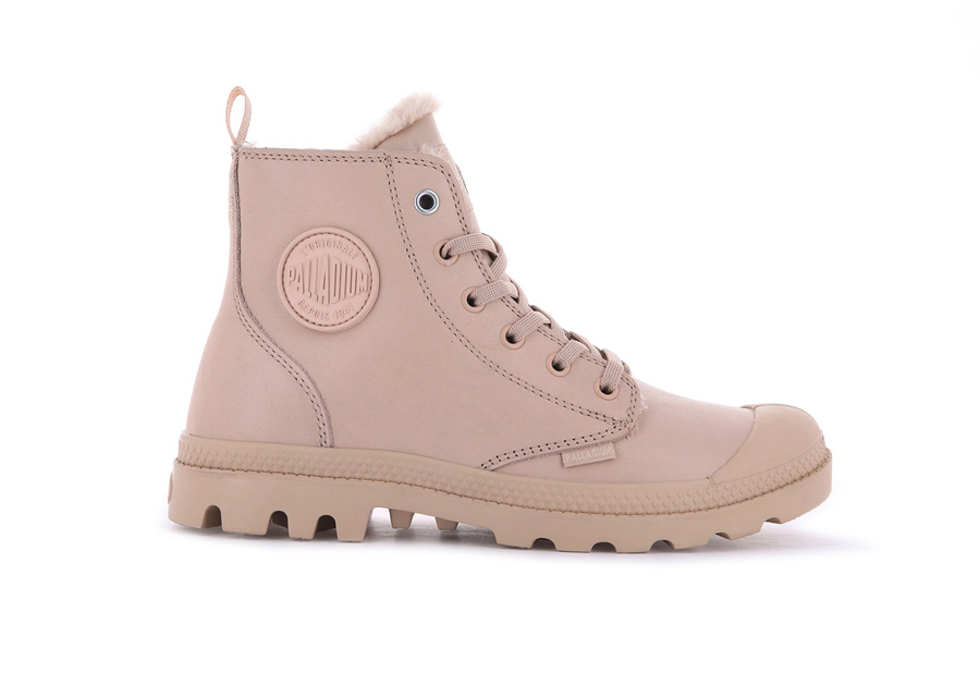 Palladium Pampa Hi Zip Læder S Lyserød | MTO6978CY