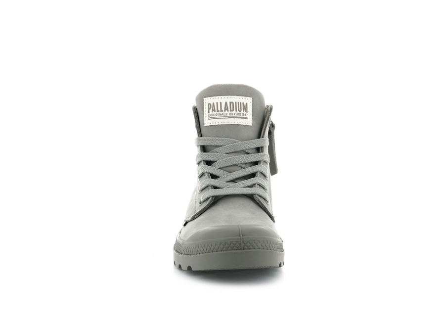 Palladium Pampa Hi Zip Nubuck Grå | DBG9353CC