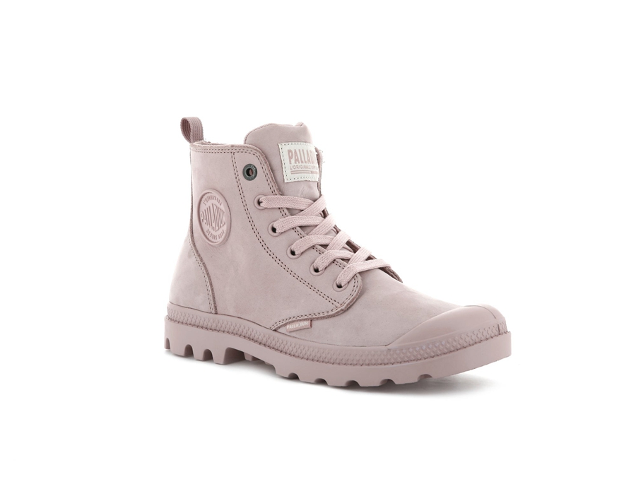 Palladium Pampa Hi Zip Nubuck Lyserød | UBH163EZ