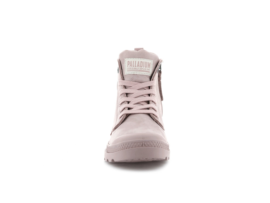 Palladium Pampa Hi Zip Nubuck Lyserød | UBH163EZ