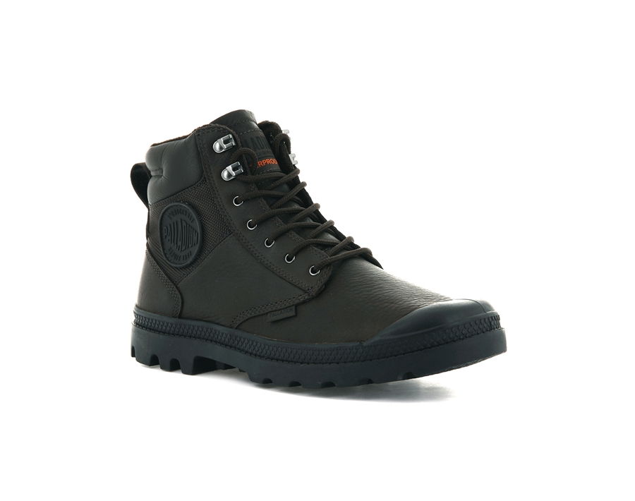 Palladium Pampa Shield Wp+ Lth Mørkebrune | OOK2714GH