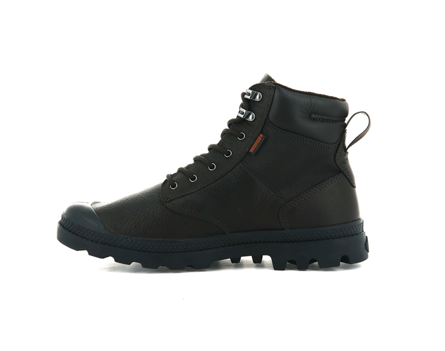 Palladium Pampa Shield Wp+ Lth Mørkebrune | OOK2714GH