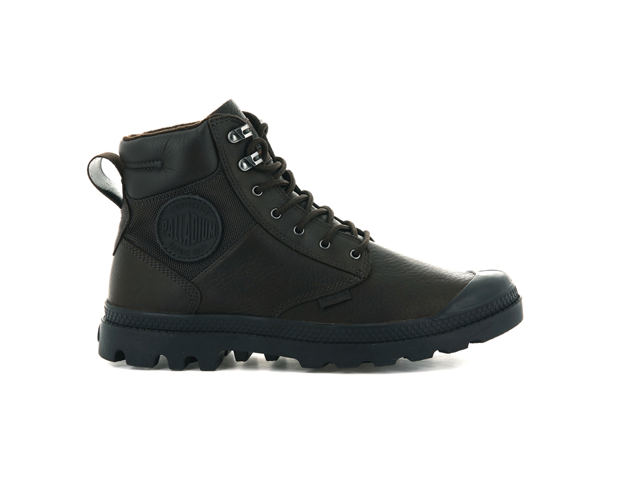 Palladium Pampa Shield Wp+ Lth Mørkebrune | OOK2714GH