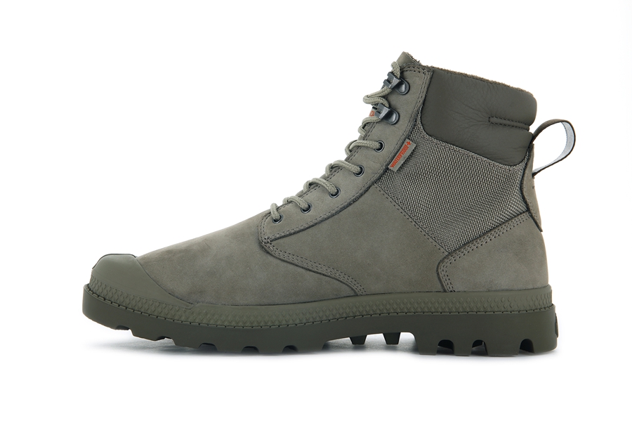 Palladium Pampa Shield Wp+ Lux Lysegrøn | FEI3737BW