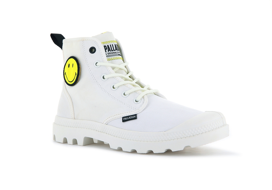 Palladium Pampa Smiley Change Hvide | ZBL4378FS