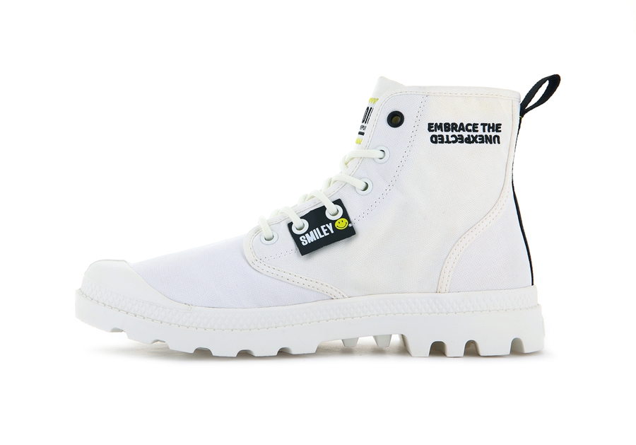 Palladium Pampa Smiley Change Hvide | ZBL4378FS