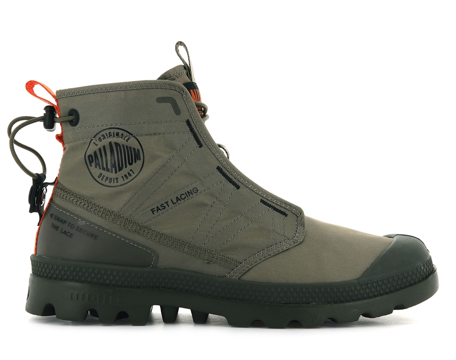 Palladium Pampa Travel Lite Grøn | ZXG2164WV