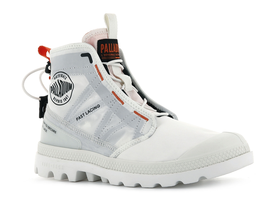 Palladium Pampa Travel Lite Hvide | PGY9669PS