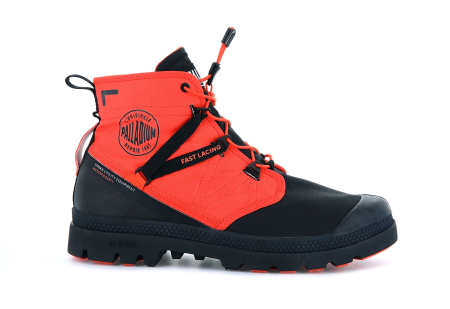 Palladium Pampa Travel Lite+ Vandtætte Orange Sort | ZHX9114ZD