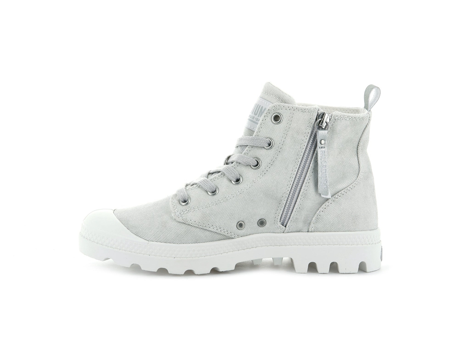 Palladium Pampa Zip Desertwash Hvide | PQF3376KH