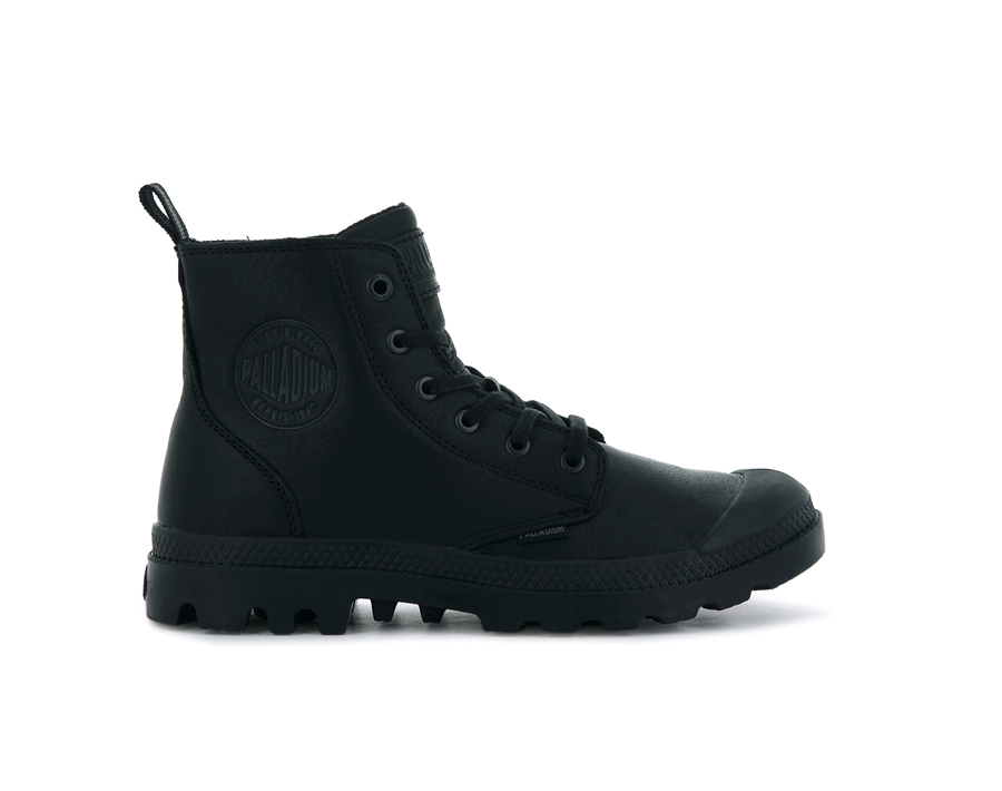 Palladium Pampa Zip Læder Ess Sort | RUA9628AJ