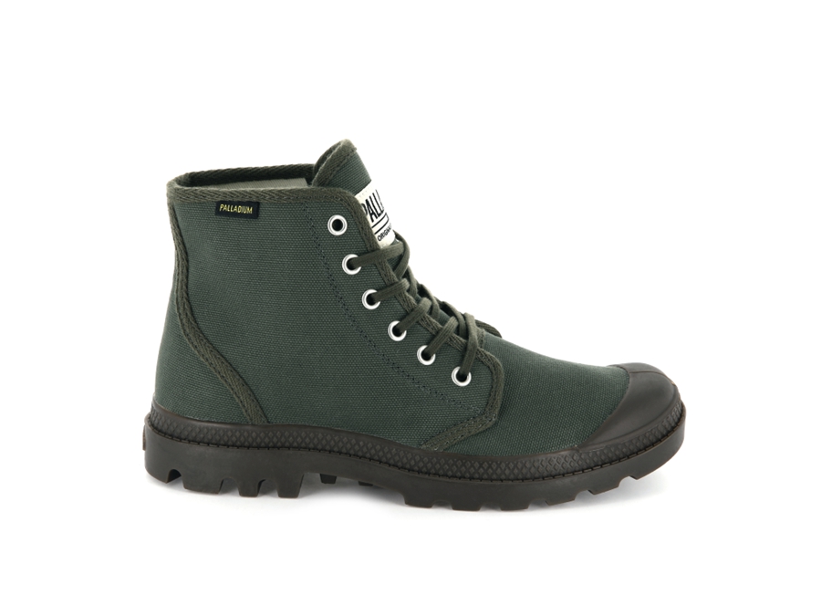 Palladium Pampa Hi Originale Olivengrøn Sort | ZTC7344JS