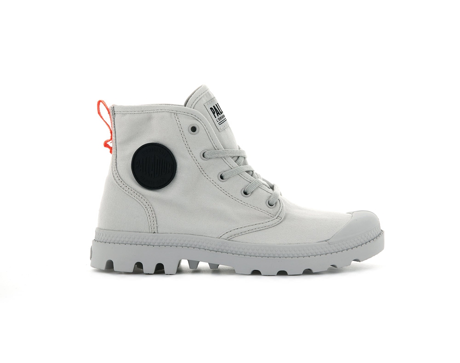 Palladium Pampa Hi Twill Grå | PJT6149EA